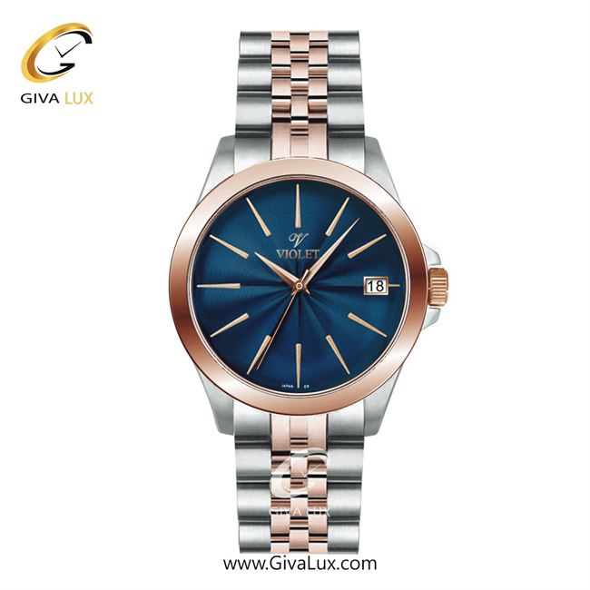 ساعت مچی اورجینال مردانه ویولت VIOLET نقره ای-رزگلد | رزگلد-نقره ای| سرمه ای| کد رفرنس 0591/2